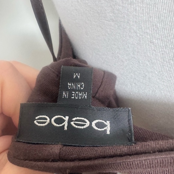 Vintage Y2K Bebe Babydoll Top – Eyelet Hem & Empire Waist M - Picture 6 of 6